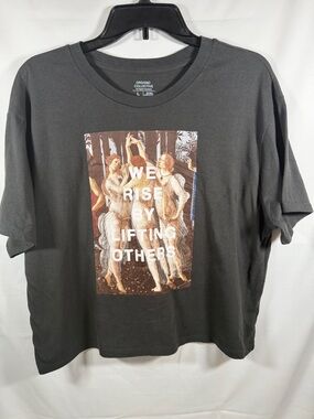 Organic Collective By Organic Generation Black Crewneck Tee - Size L